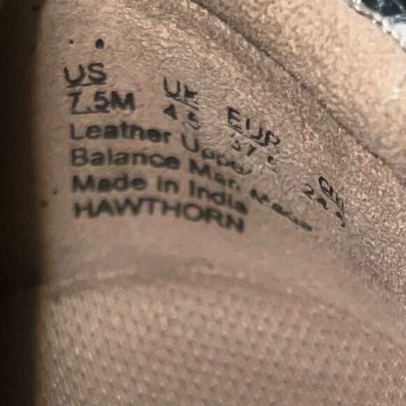 Naturalizer Hawthorn Snake Print Leather Slide Sneaker Loafers Side 7.5 - Picture 9 of 11